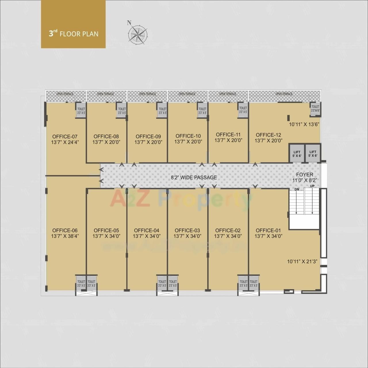 Layout of real estate project Kraft located at Gota, Ahmedabad, Gujarat