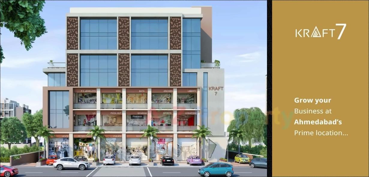3D Elevation of real estate project Kraft located at Gota, Ahmedabad, Gujarat