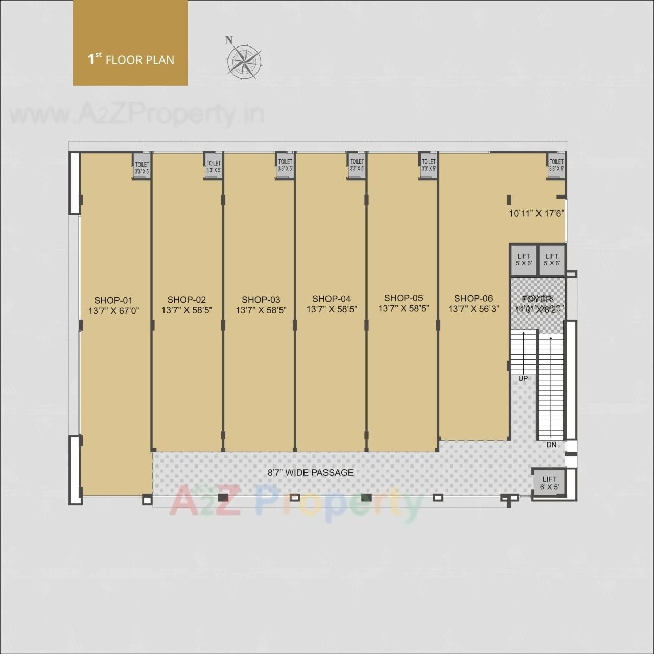 Layout of real estate project Kraft located at Gota, Ahmedabad, Gujarat