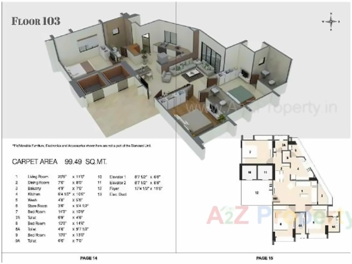 Layout of real estate project Kraft Ananta Apartment located at City, Ahmedabad, Gujarat
