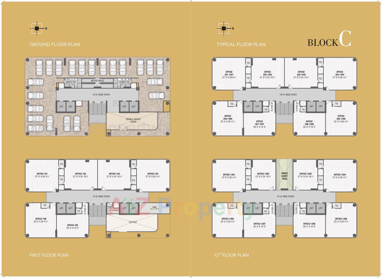0010 of real estate project Krish Cubical located at Thaltej, Ahmedabad, Gujarat
