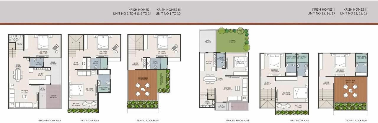 Layout of real estate project Krish Homes located at Lambha, Ahmedabad, Gujarat