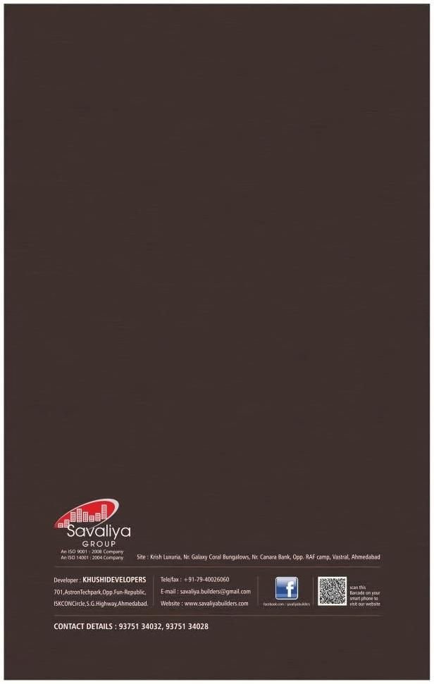  of real estate project Krish Luxuria located at Vastral, Ahmedabad, Gujarat