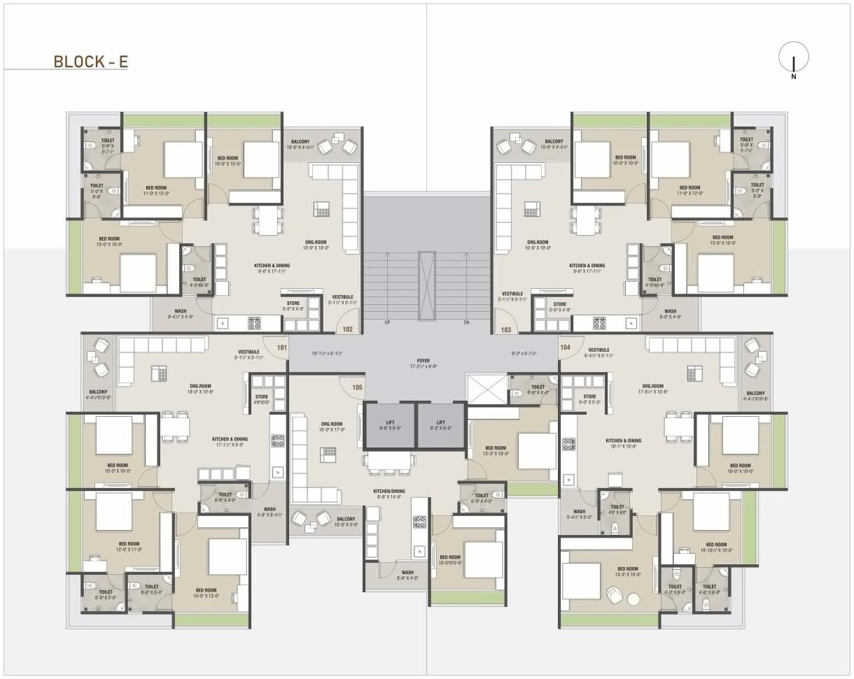 Layout of real estate project Krish Luxuria located at Vastral, Ahmedabad, Gujarat