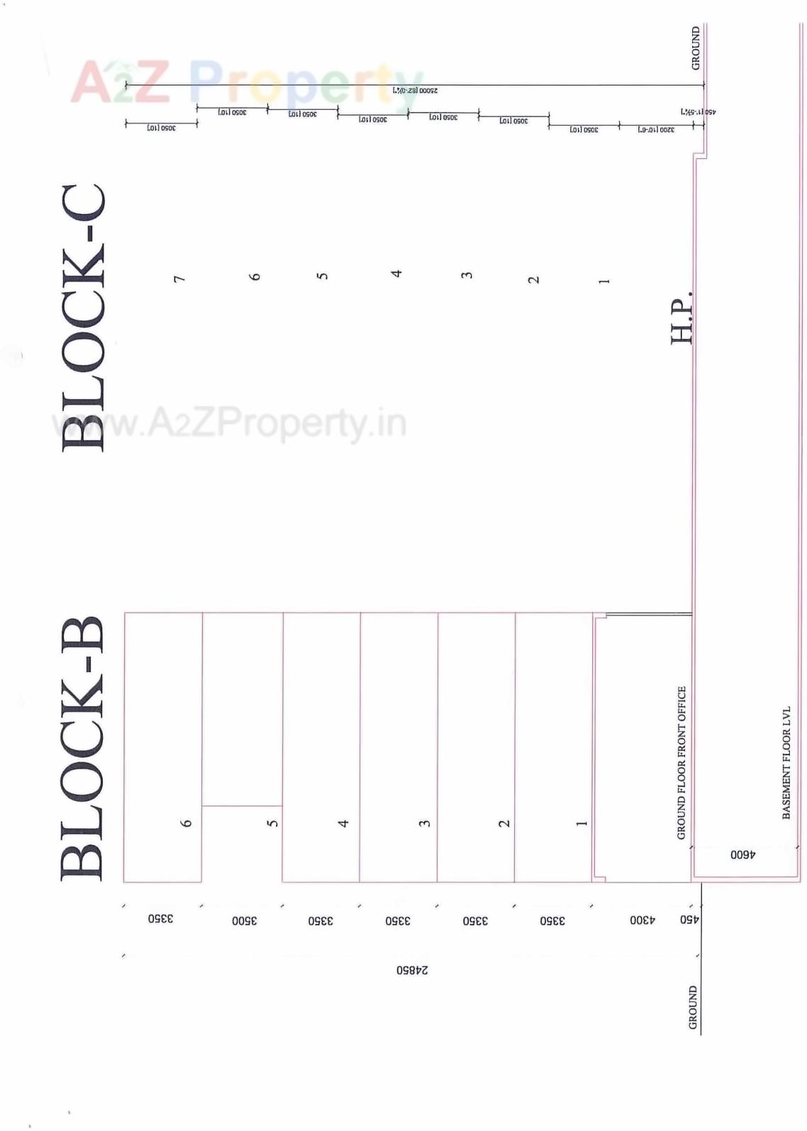 Layout of real estate project Krish Rudrax Projects located at Thaltej, Ahmedabad, Gujarat