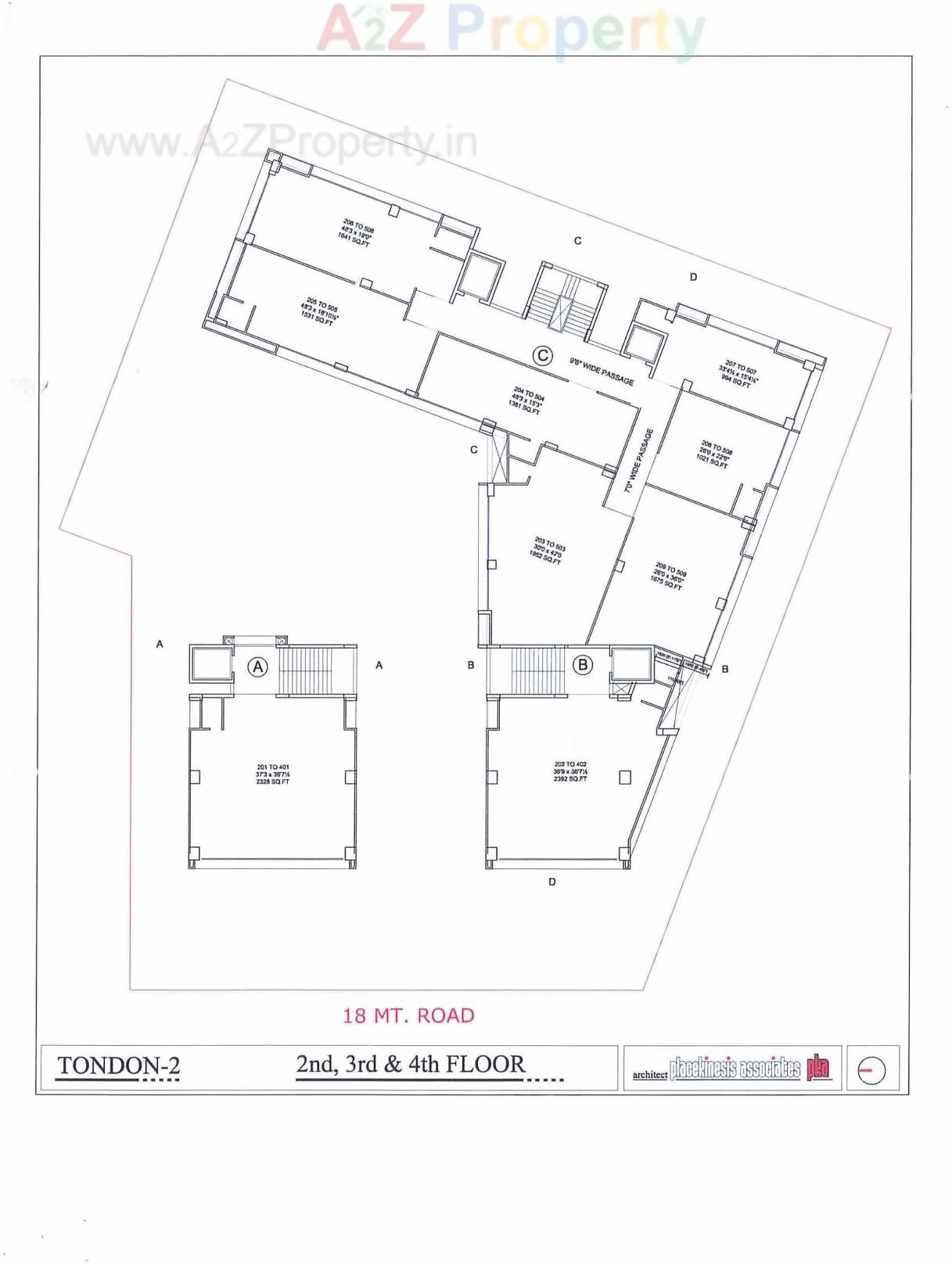 Layout of real estate project Krish Rudrax Projects located at Thaltej, Ahmedabad, Gujarat