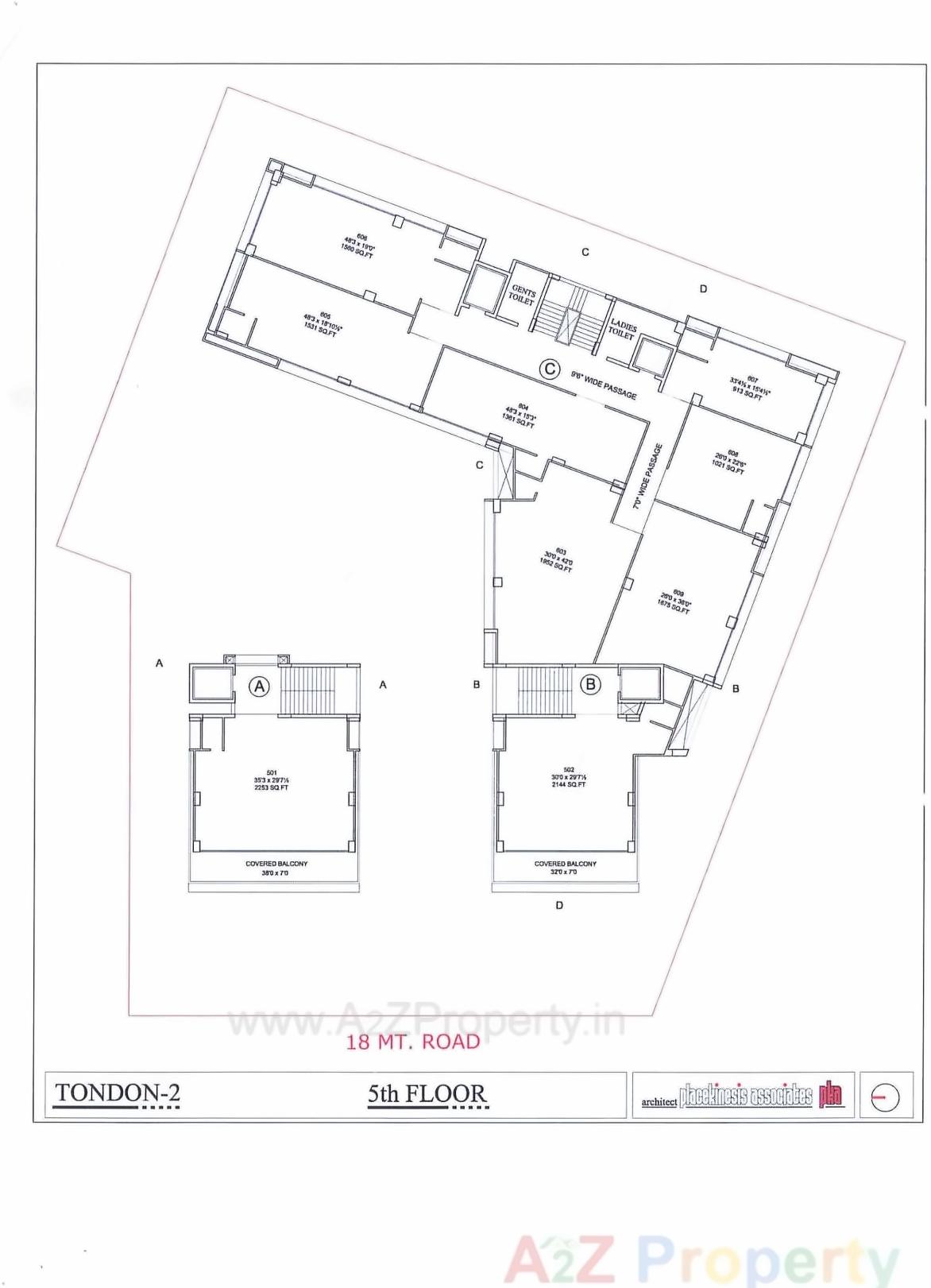 Layout of real estate project Krish Rudrax Projects located at Thaltej, Ahmedabad, Gujarat