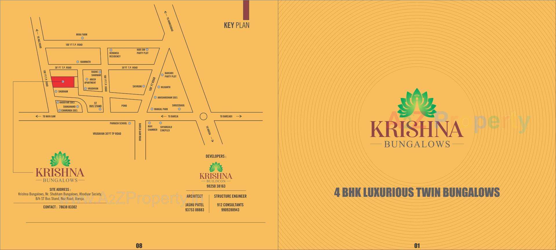  of real estate project Krishna Bunglows located at Bareja, Ahmedabad, Gujarat