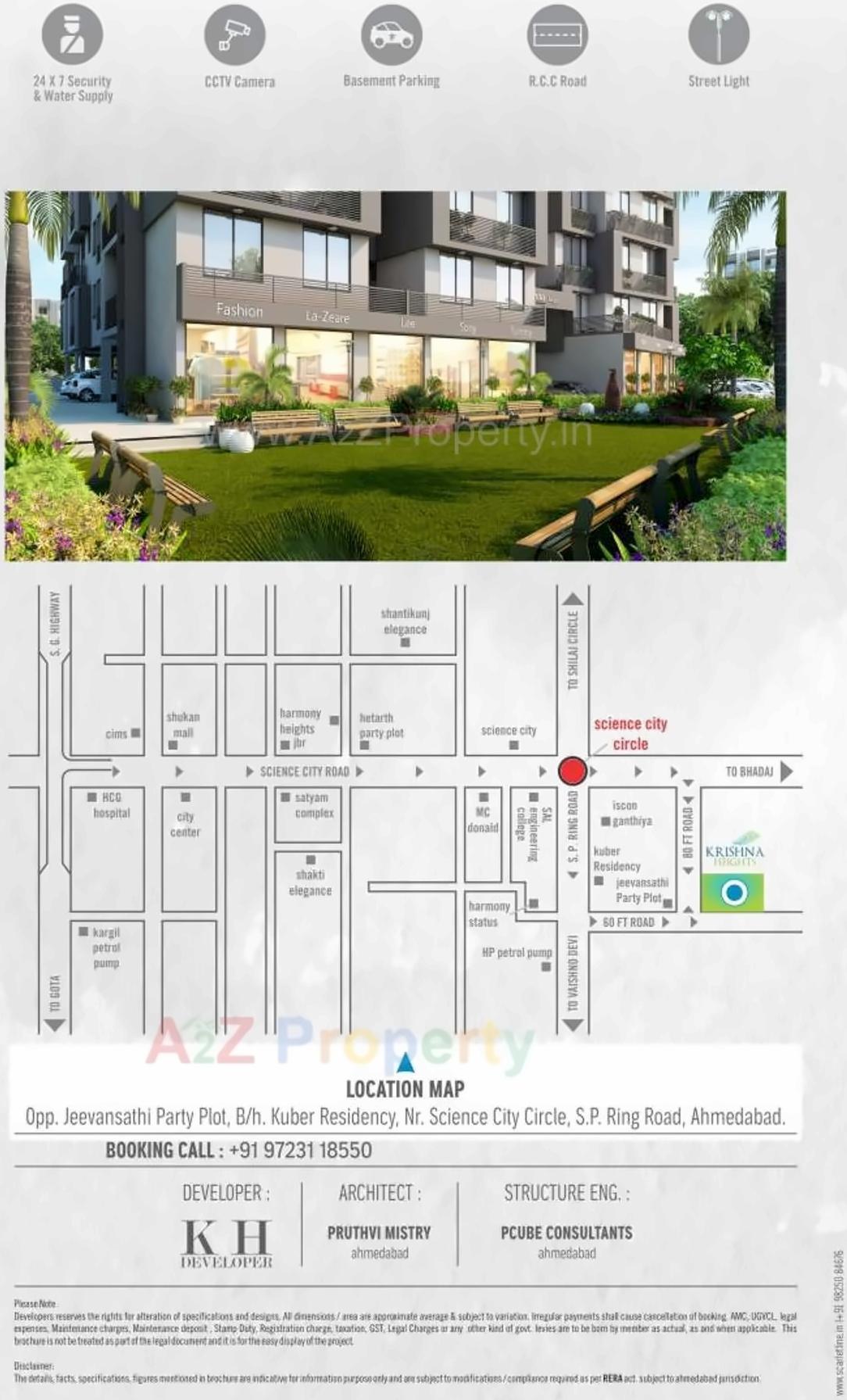  of real estate project Krishna Heights located at Bhadaj, Ahmedabad, Gujarat