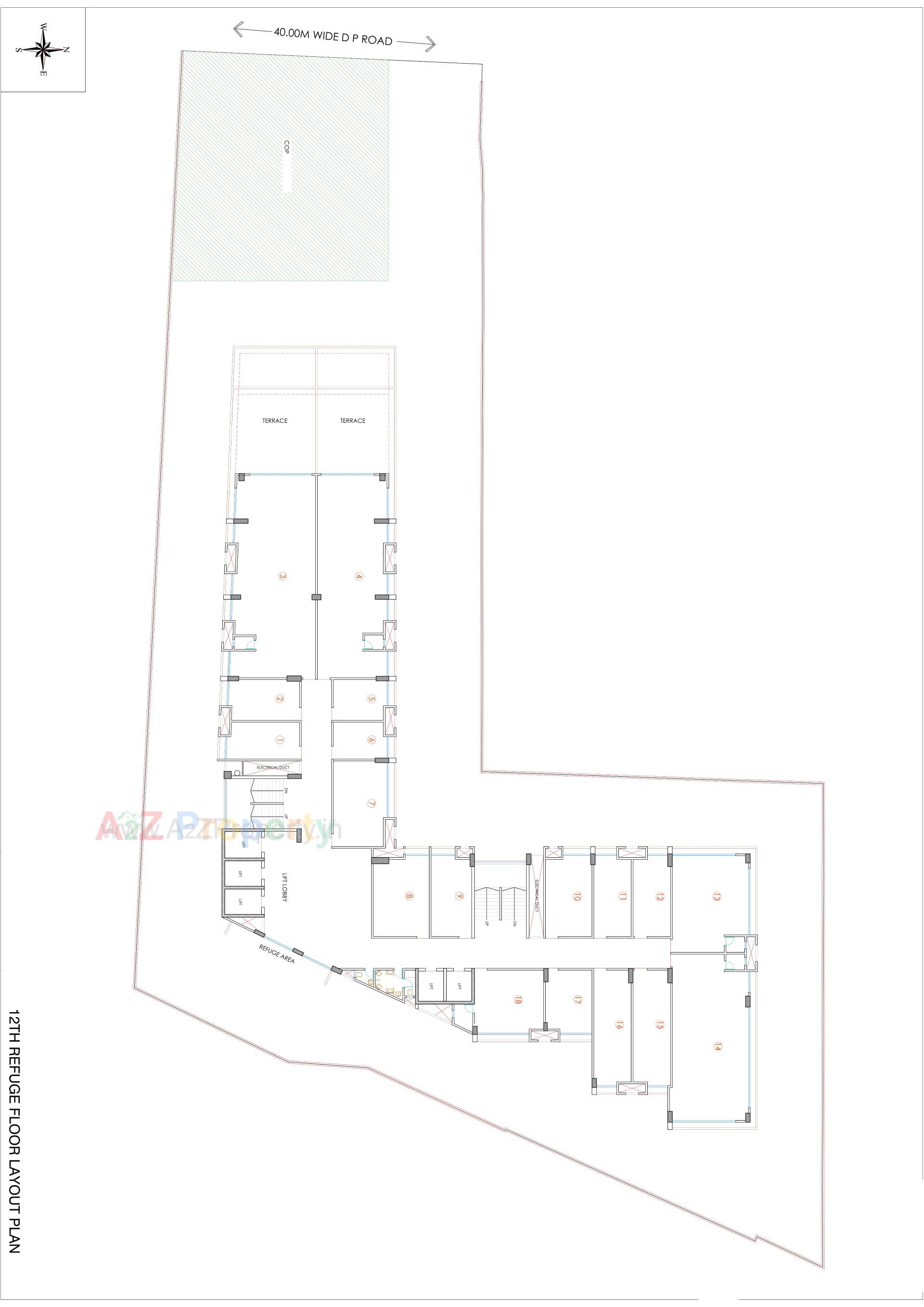 Layout of real estate project Krupal Pathshala located at Jodhpur, Ahmedabad, Gujarat