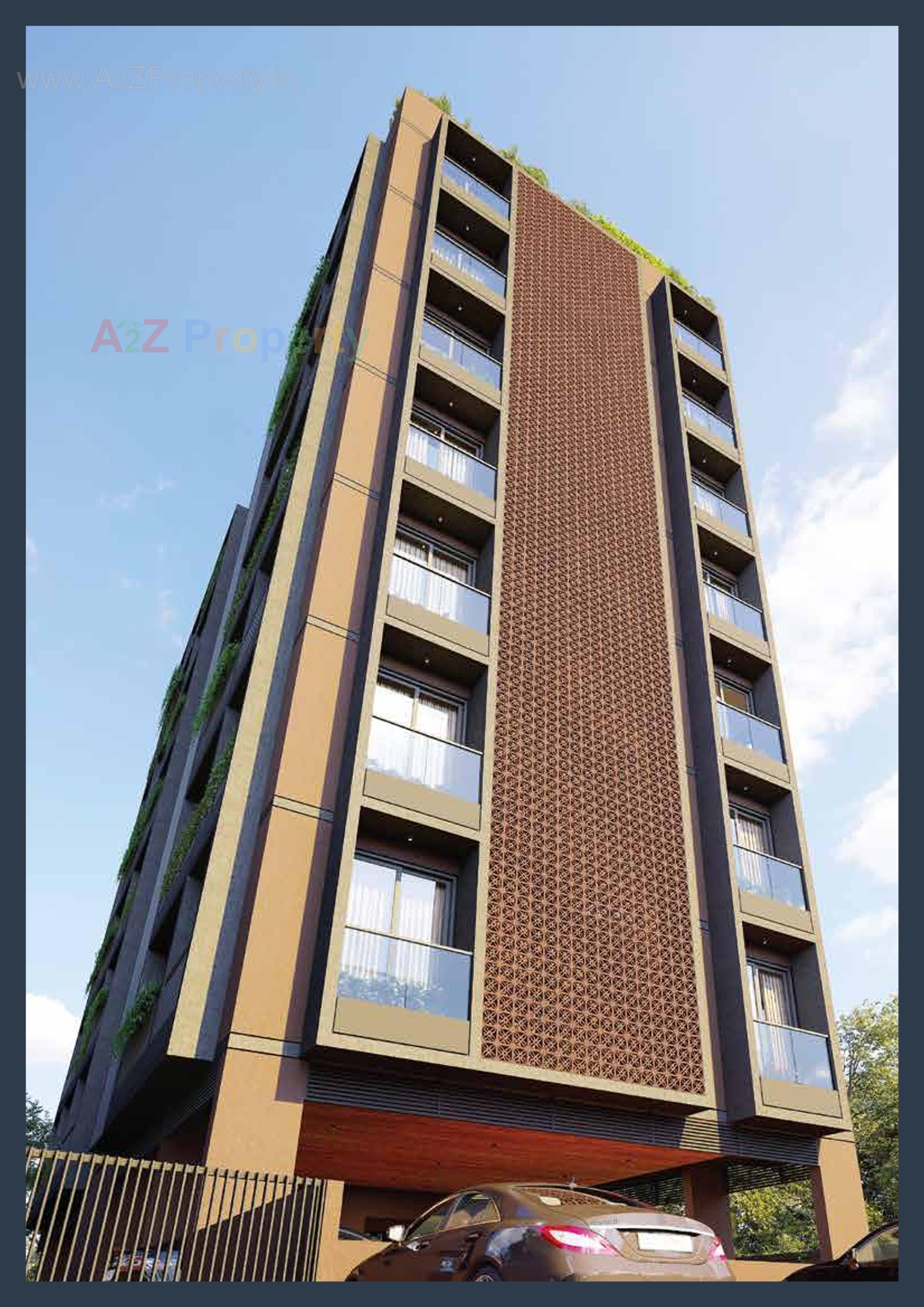 3D Elevation of real estate project Krupashree located at Thaltej, Ahmedabad, Gujarat