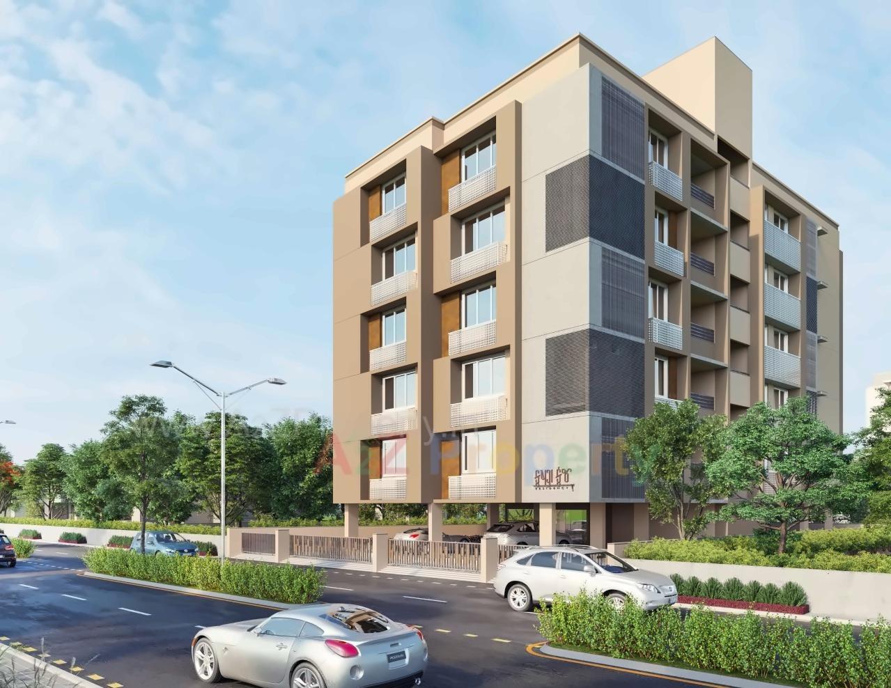 3D Elevation of real estate project Krushnakunj Residency located at Changispur, Ahmedabad, Gujarat