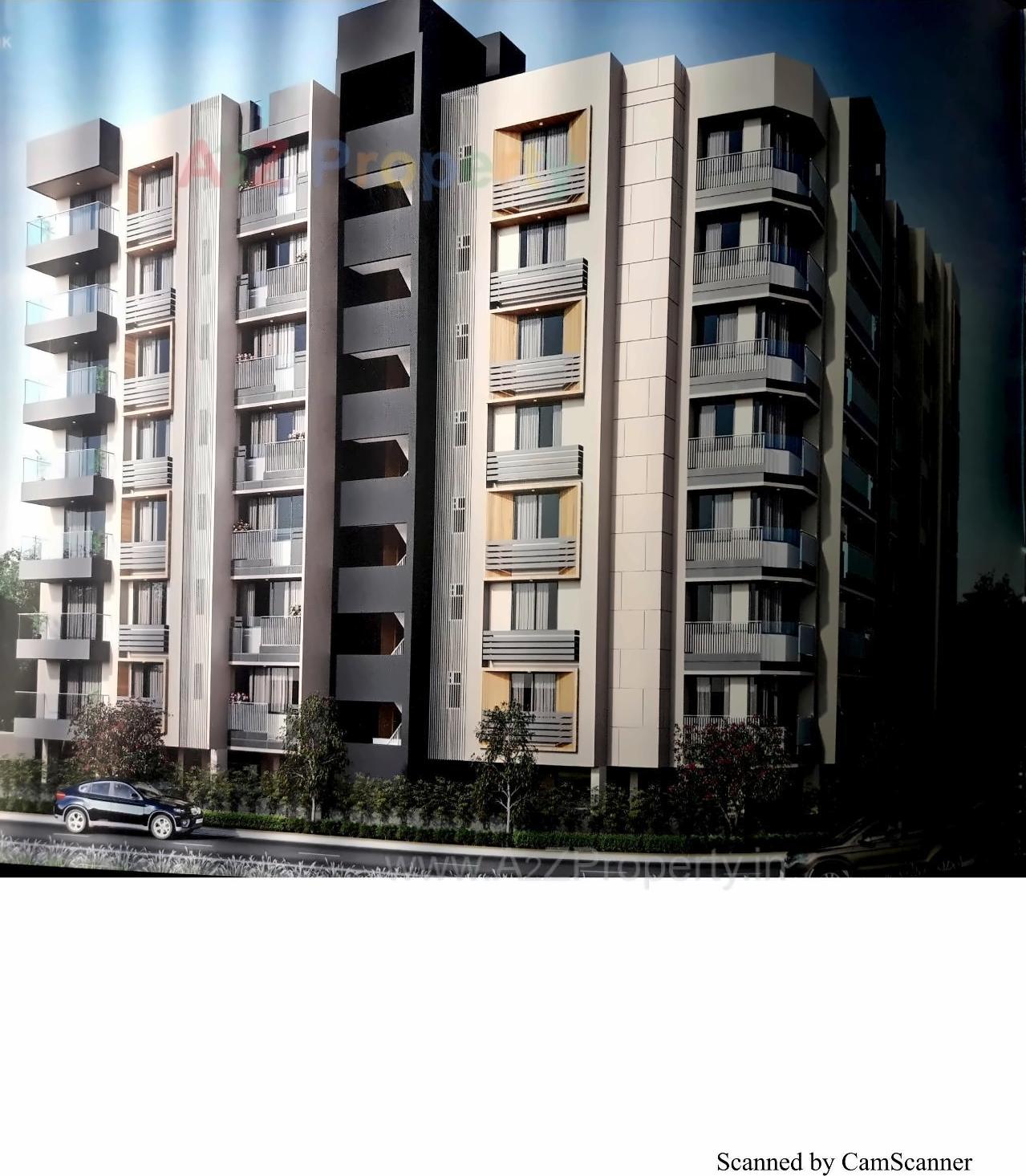 3D Elevation of real estate project Kshama Co  Op  Housing Soc  Ltd located at Shekhpur, Ahmedabad, Gujarat