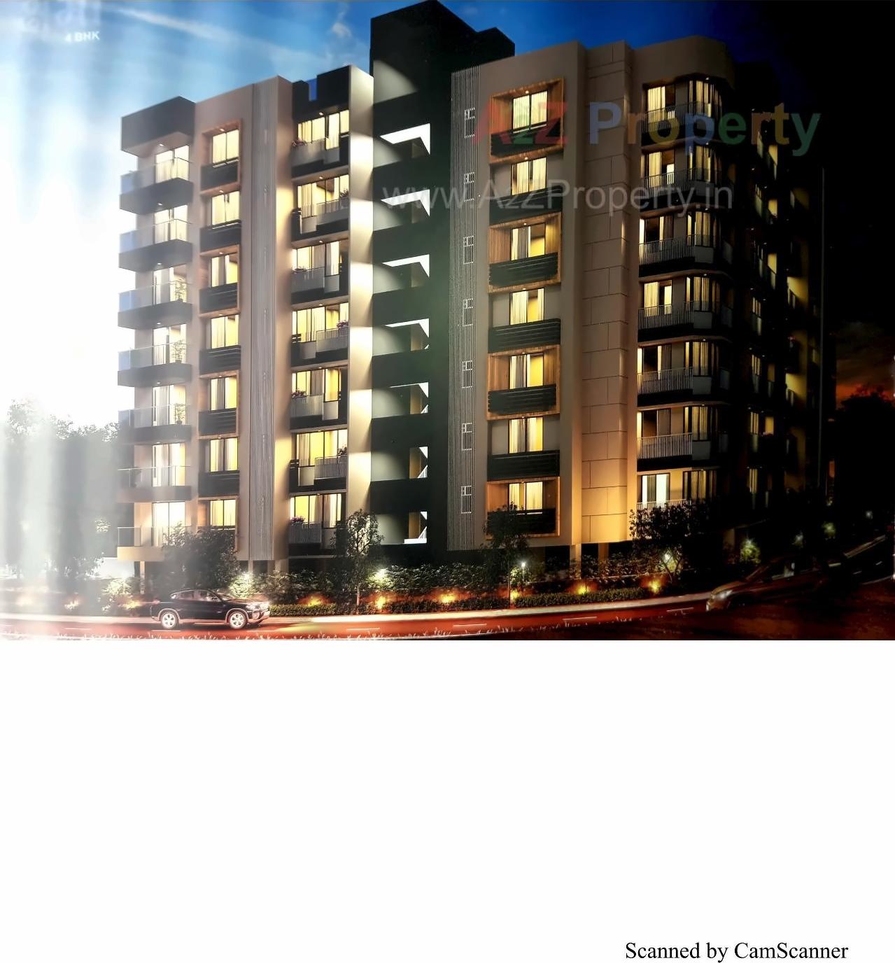 3D Elevation of real estate project Kshama Co  Op  Housing Soc  Ltd located at Shekhpur, Ahmedabad, Gujarat