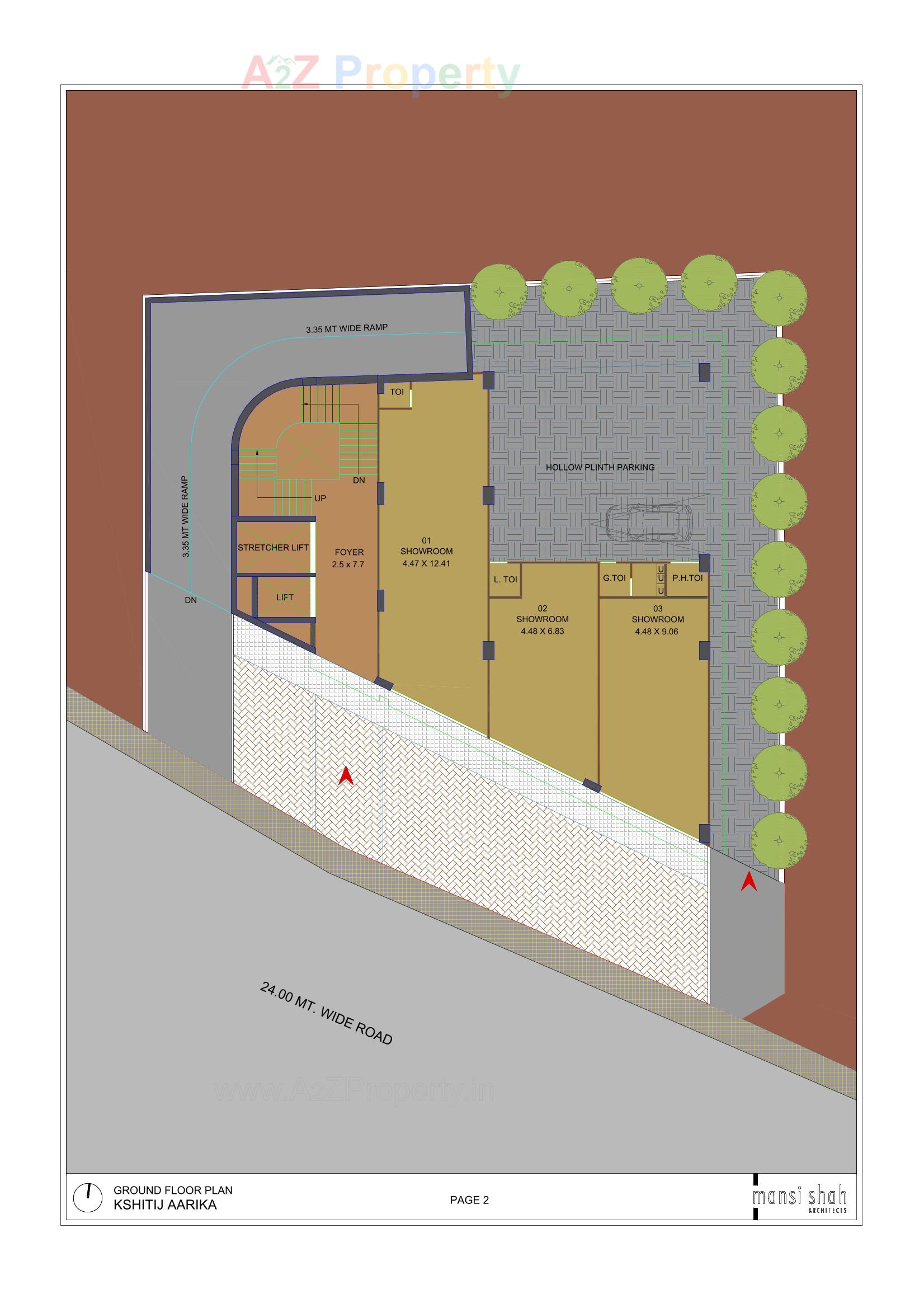 Layout of real estate project Kshitij Aarika located at Shekhpur, Ahmedabad, Gujarat