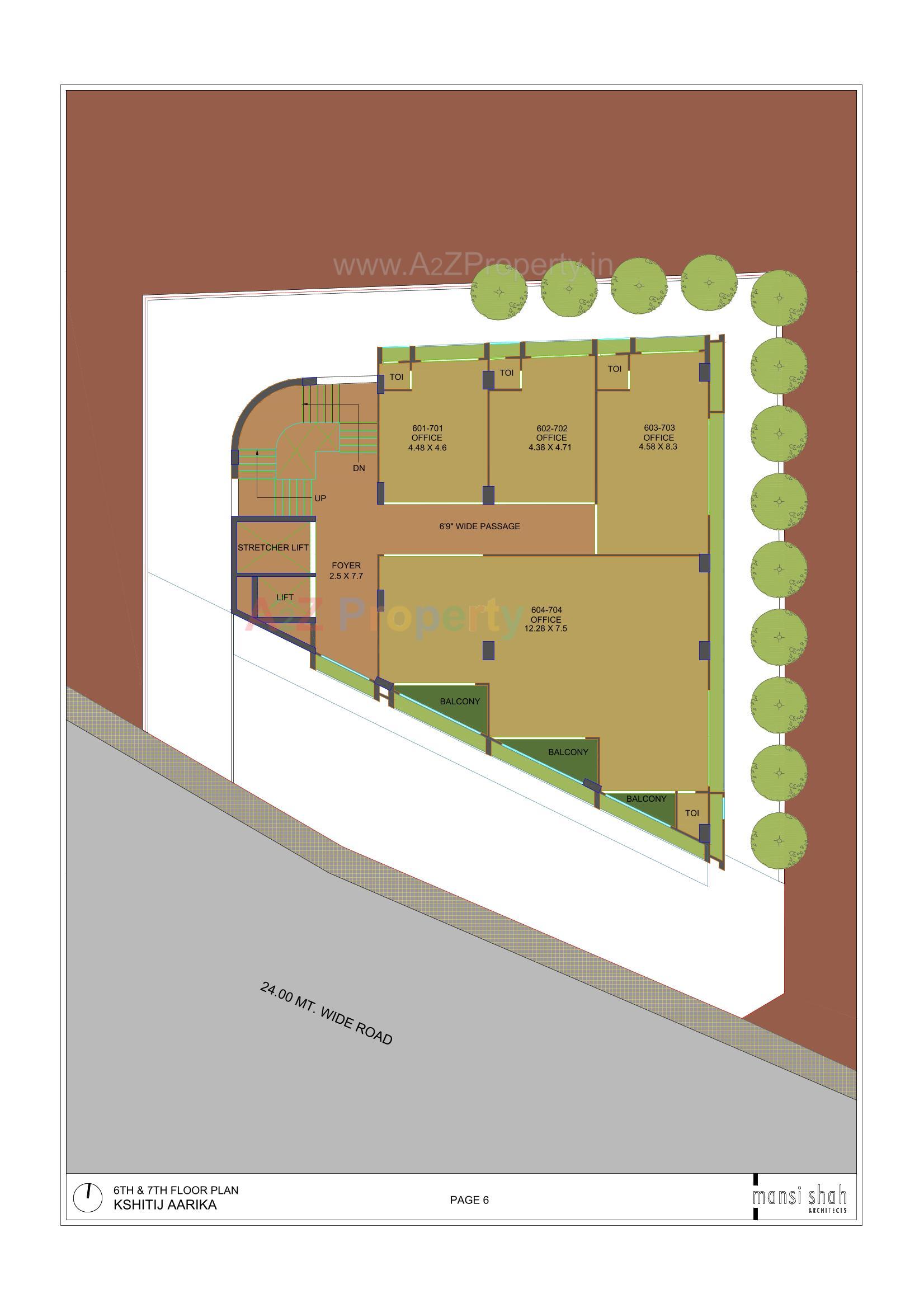 Layout of real estate project Kshitij Aarika located at Shekhpur, Ahmedabad, Gujarat