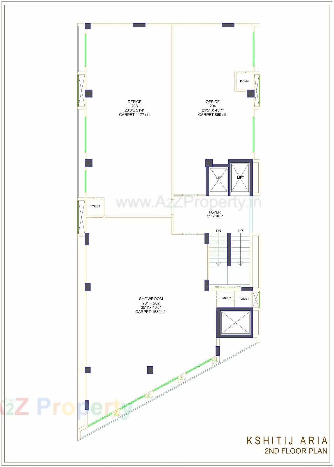 Layout of real estate project Kshitij Aria located at Shekhpur, Ahmedabad, Gujarat