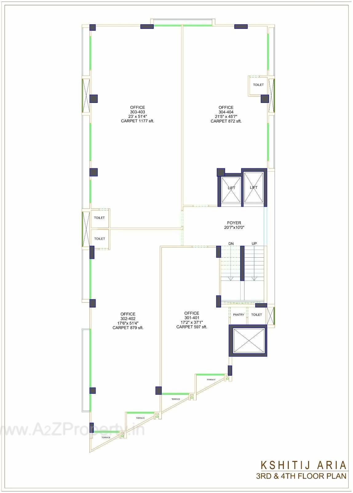 Layout of real estate project Kshitij Aria located at Shekhpur, Ahmedabad, Gujarat