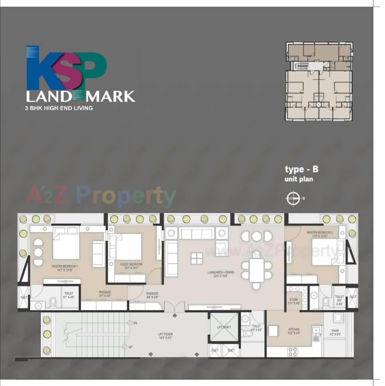 Layout of real estate project Ksp Landmark located at City, Ahmedabad, Gujarat