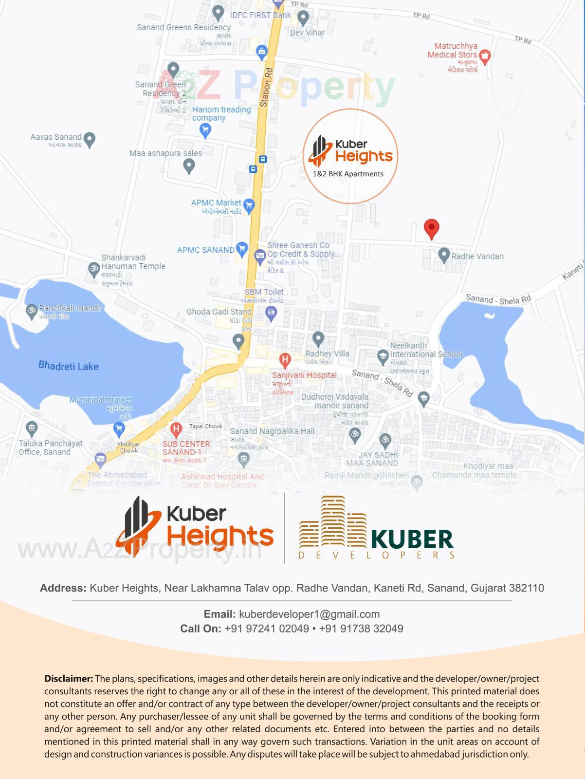  of real estate project Kuber Heights located at Sanand, Ahmedabad, Gujarat