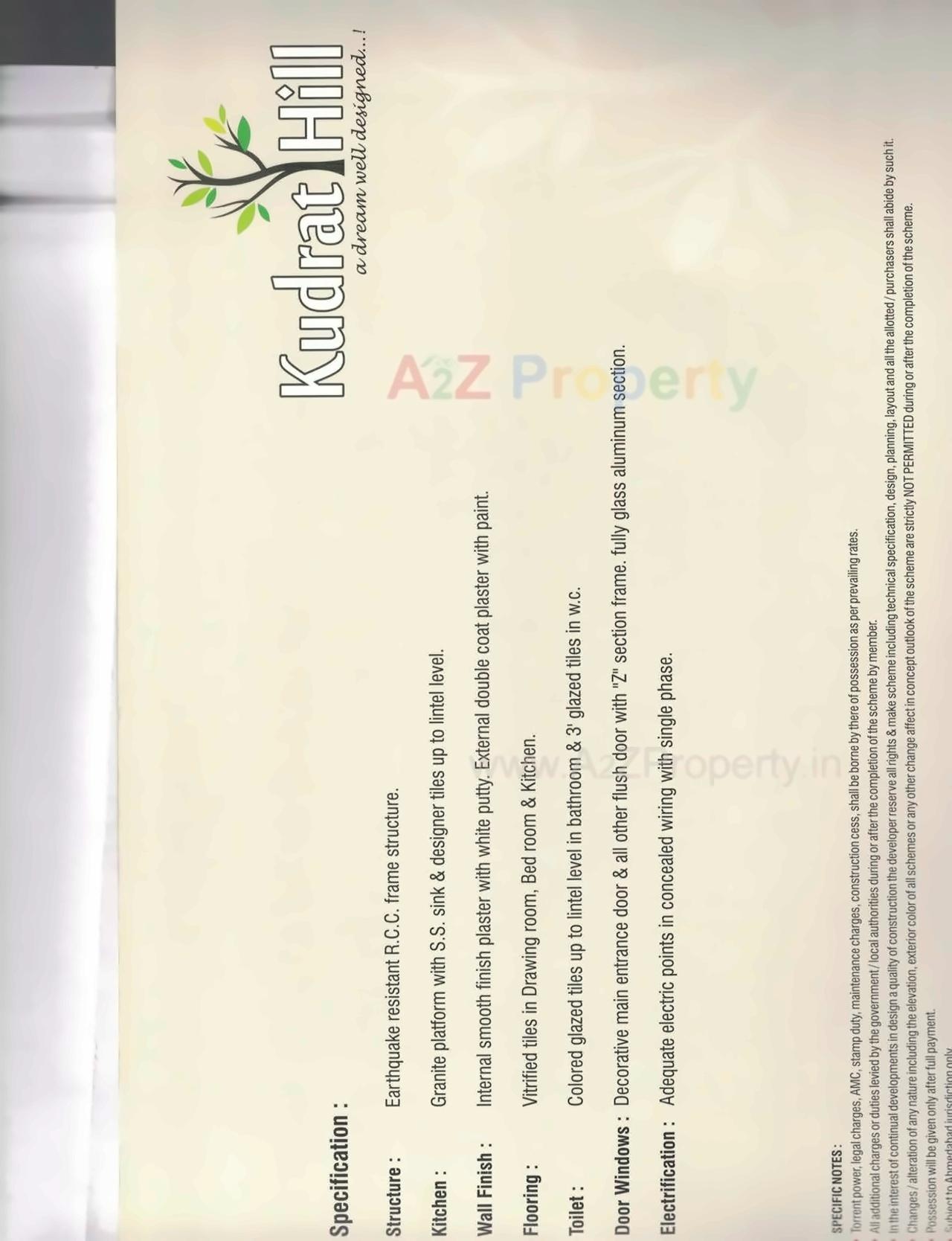  of real estate project Kudrat Hill located at Saijpur, Ahmedabad, Gujarat