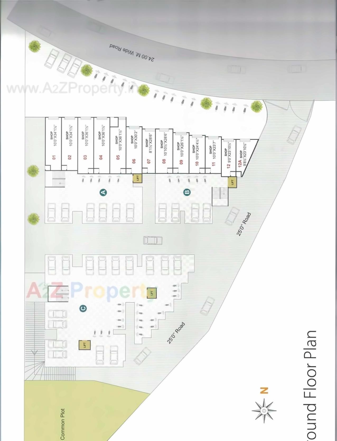 Layout of real estate project Kudrat Hill located at Saijpur, Ahmedabad, Gujarat