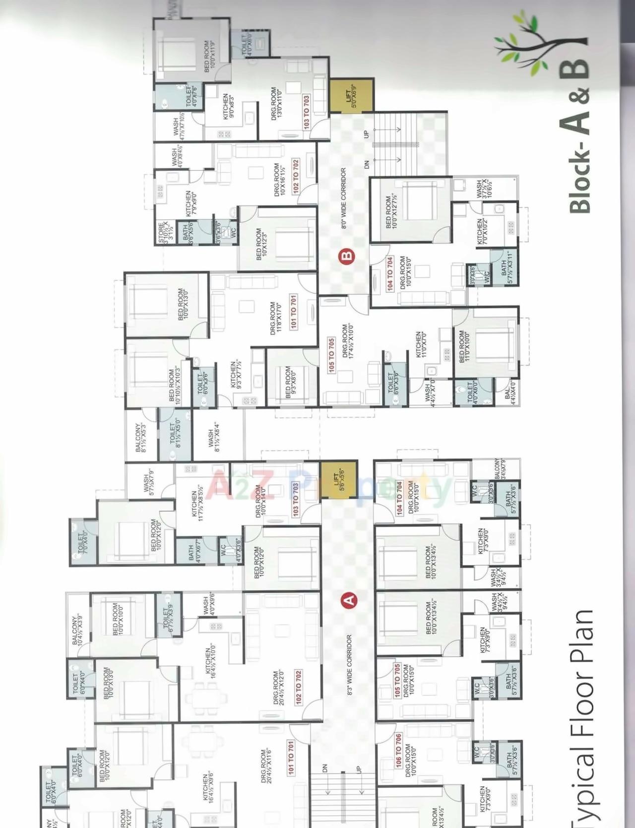 Layout of real estate project Kudrat Hill located at Saijpur, Ahmedabad, Gujarat
