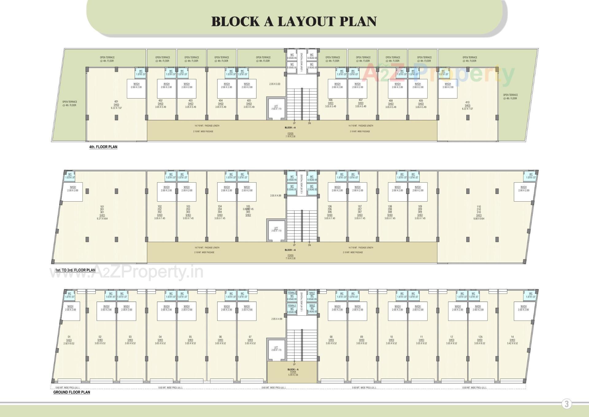 Layout of real estate project Kudrat Industrial Park located at Kathwada, Ahmedabad, Gujarat