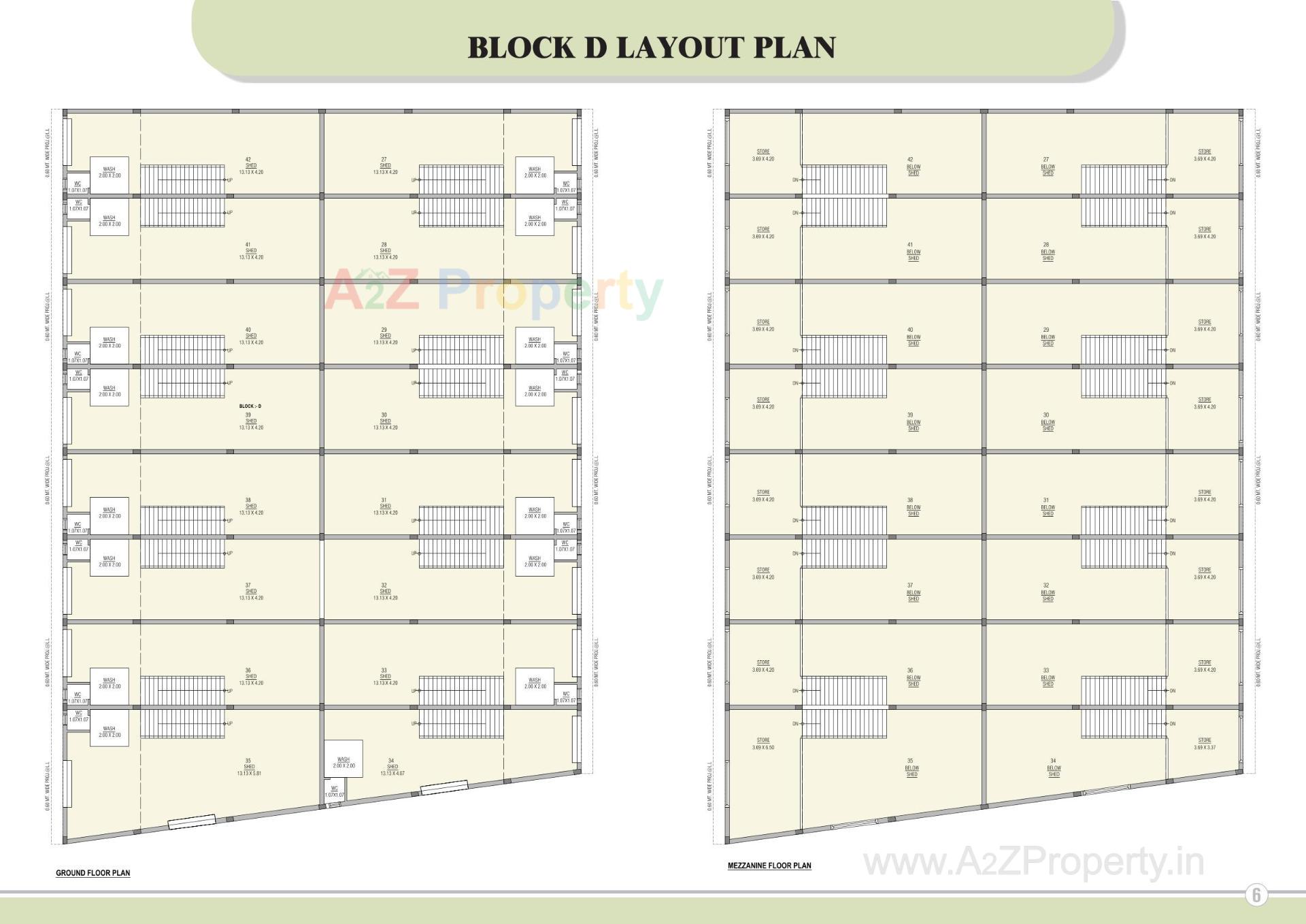 Layout of real estate project Kudrat Industrial Park located at Kathwada, Ahmedabad, Gujarat