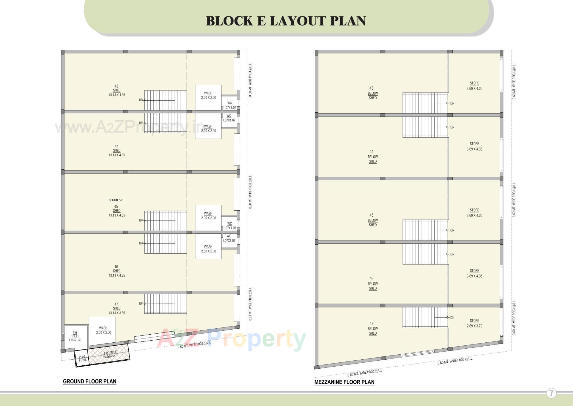 Layout of real estate project Kudrat Industrial Park located at Kathwada, Ahmedabad, Gujarat