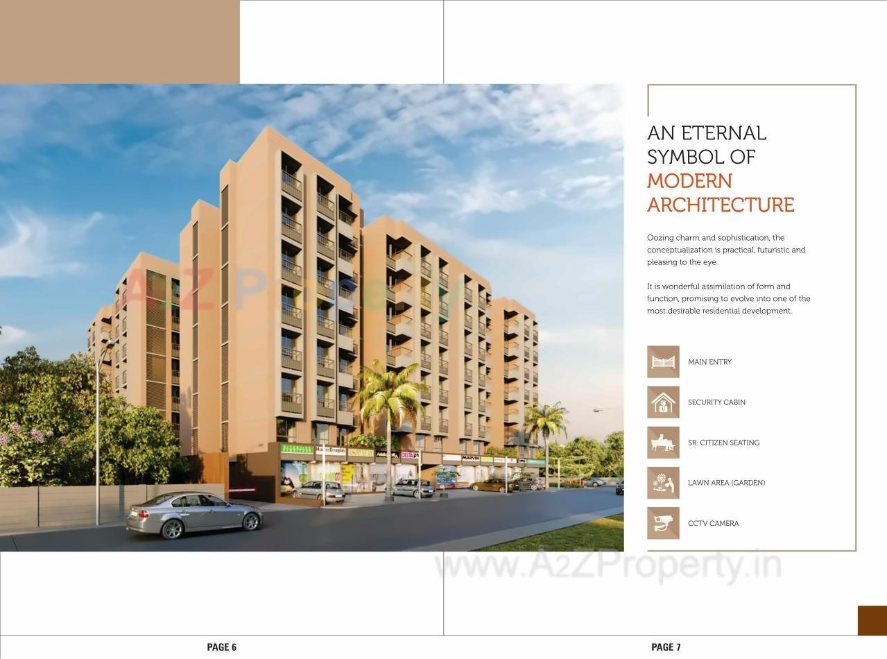 3D Elevation of real estate project Kunj Nest located at Ghuma, Ahmedabad, Gujarat