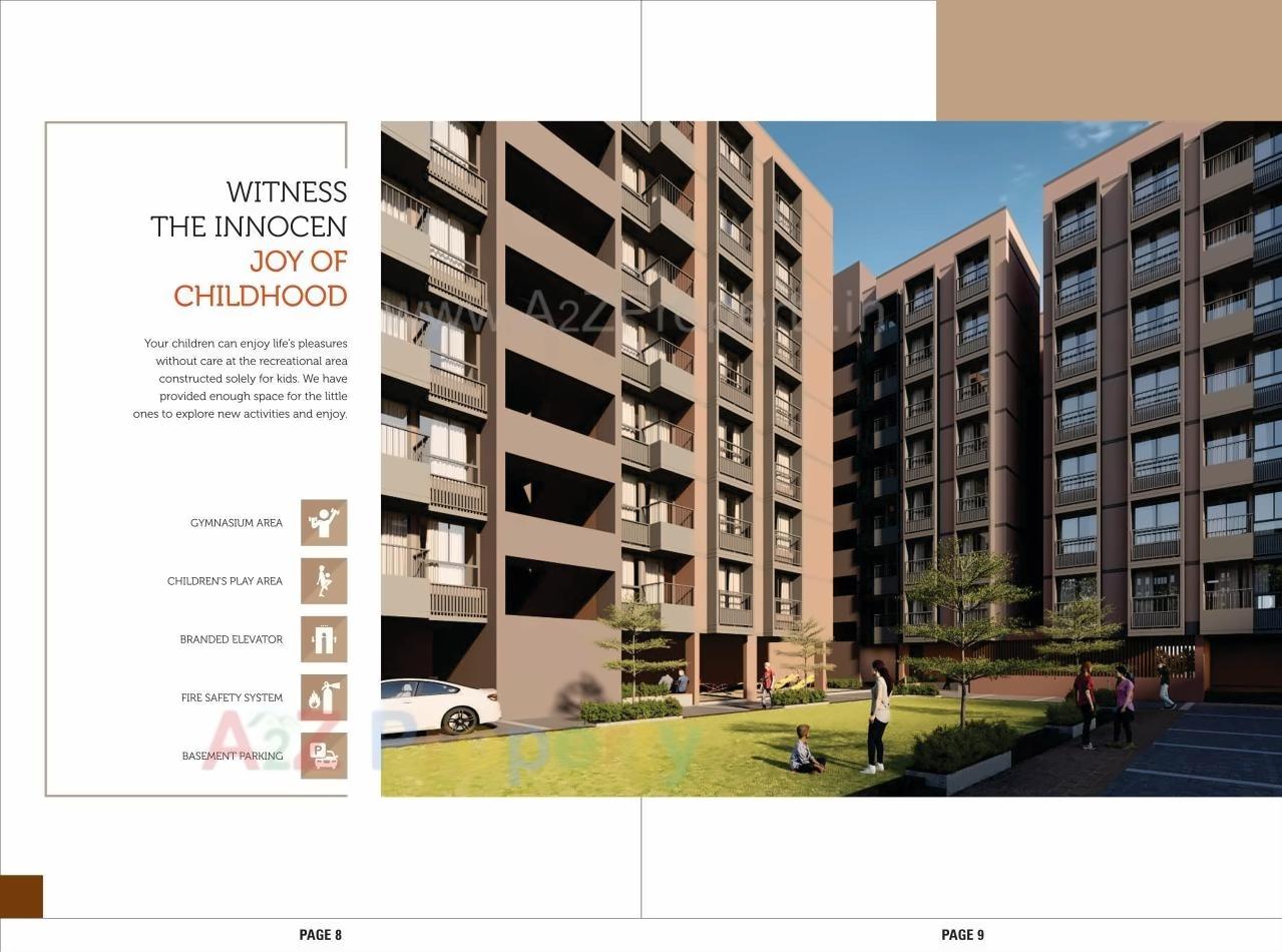 3D Elevation of real estate project Kunj Nest located at Ghuma, Ahmedabad, Gujarat