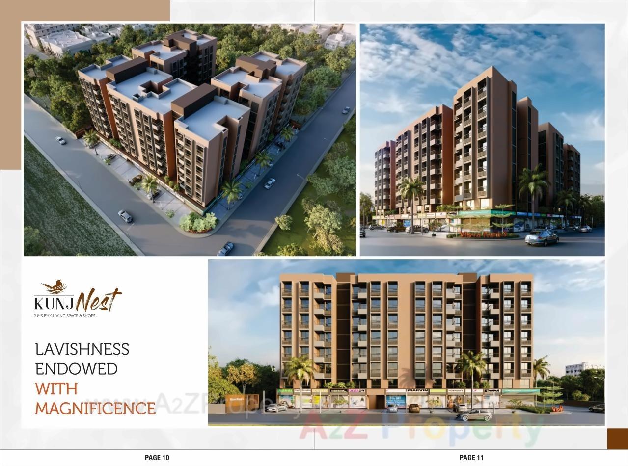 3D Elevation of real estate project Kunj Nest located at Ghuma, Ahmedabad, Gujarat