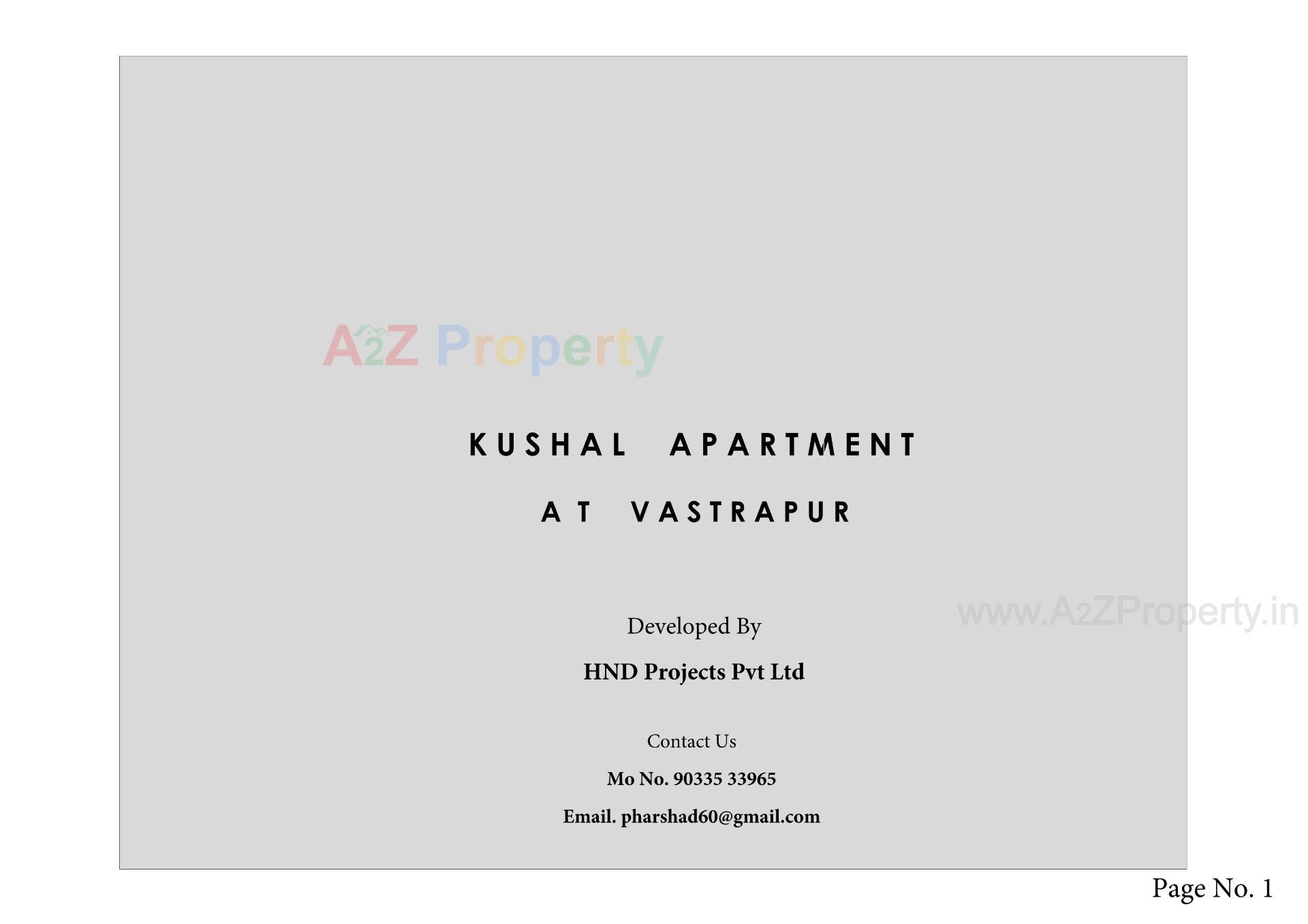  of real estate project Kushal Apartment located at Vastrapur , Ahmedabad, Gujarat