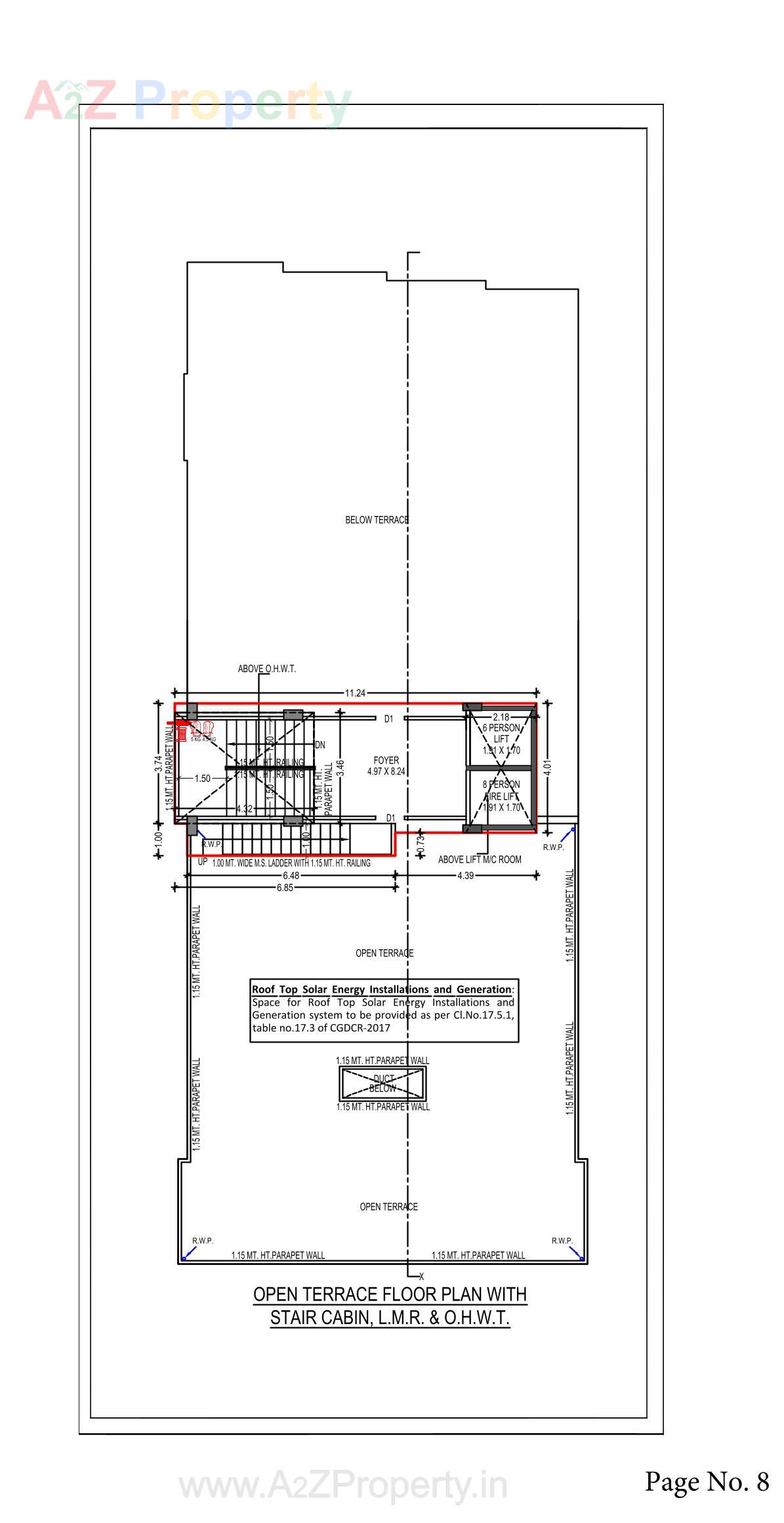 Layout of real estate project Kushal Apartment located at Vastrapur , Ahmedabad, Gujarat