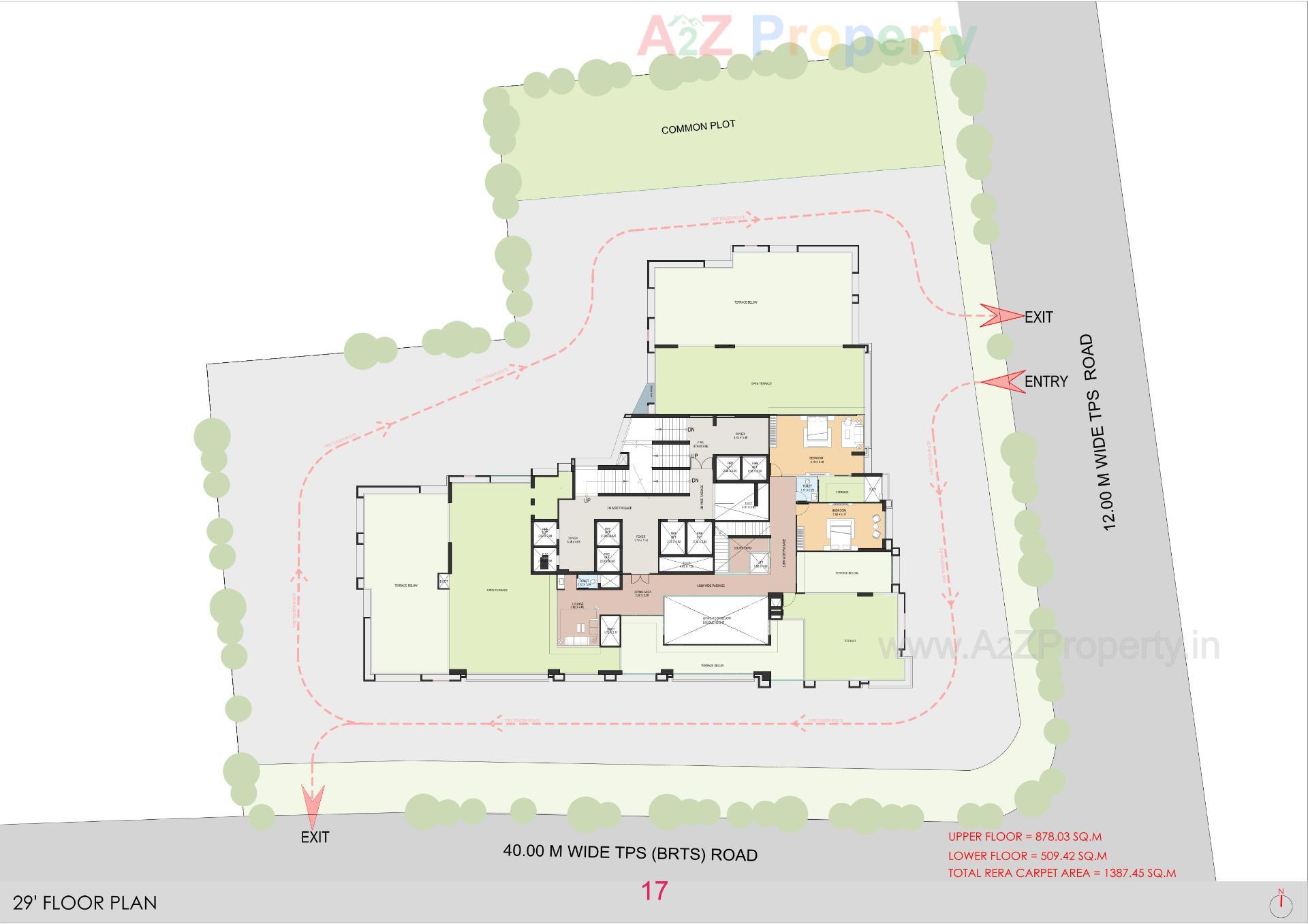 Layout of real estate project La Marque located at Bodakdev, Ahmedabad, Gujarat