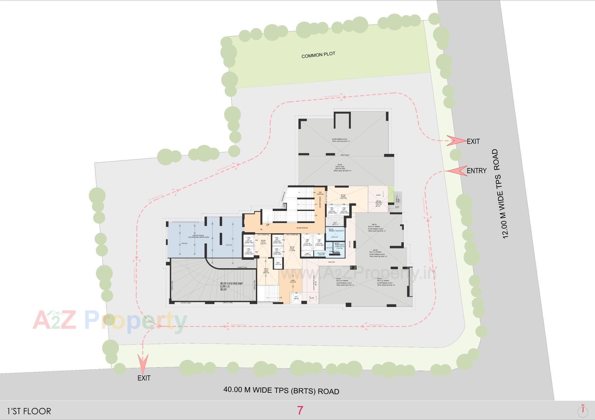 Layout of real estate project La Marque located at Bodakdev, Ahmedabad, Gujarat