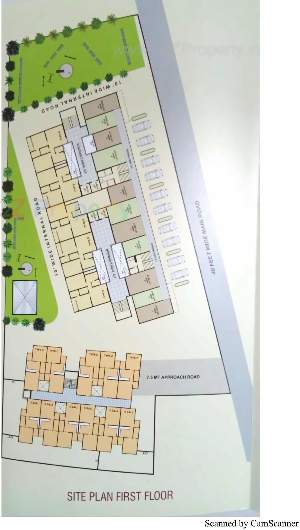 Layout of real estate project Lakeview Residency located at City, Ahmedabad, Gujarat
