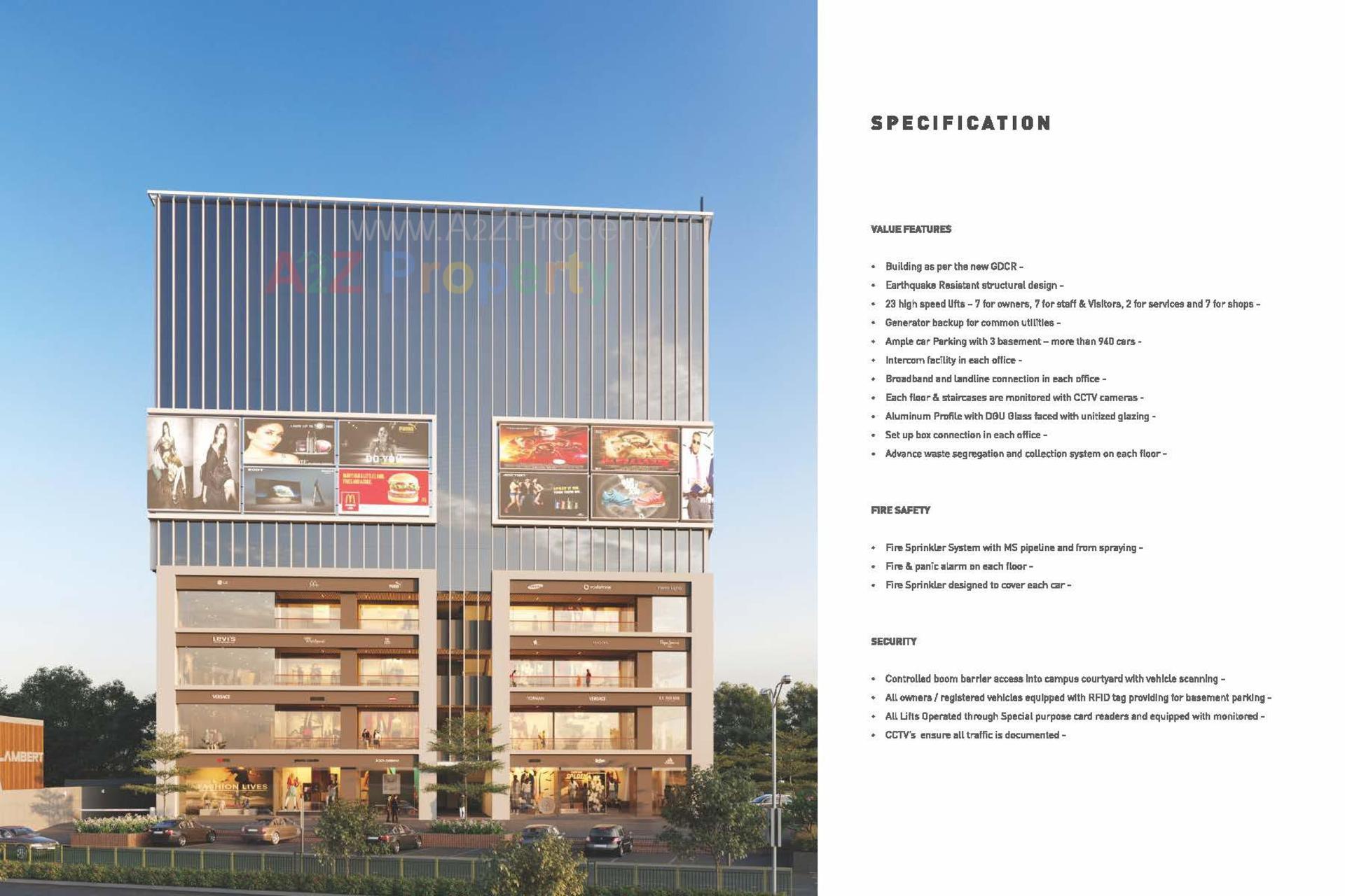 3D Elevation of real estate project Lambert located at Ahmedabad, Ahmedabad, Gujarat