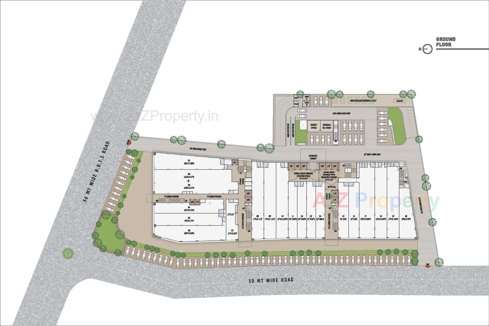 Layout of real estate project Lambert located at Ahmedabad, Ahmedabad, Gujarat