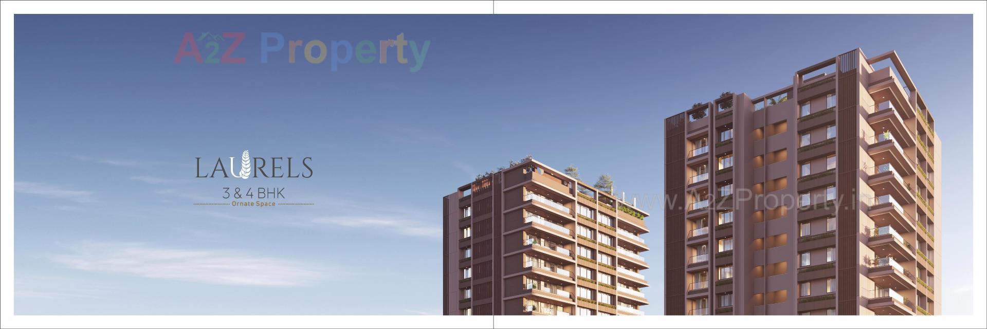 3D Elevation of real estate project Laurels located at Kochrab, Ahmedabad, Gujarat