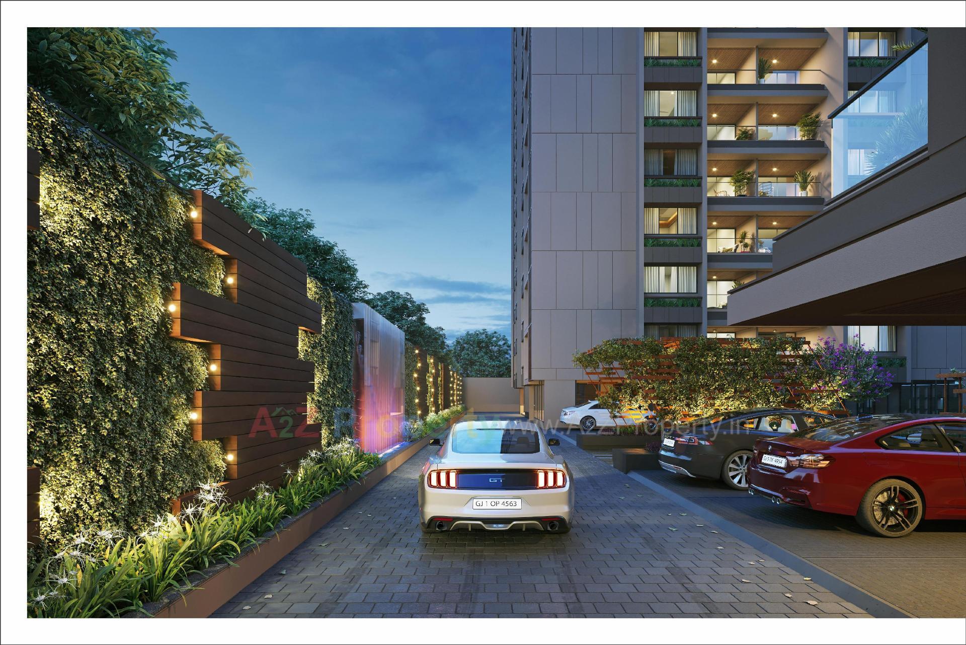 3D Elevation of real estate project Laurels located at Kochrab, Ahmedabad, Gujarat