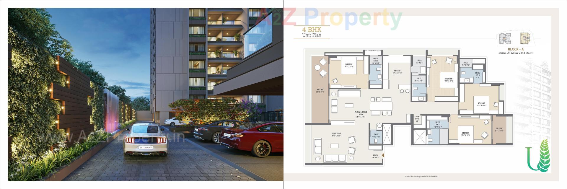 Layout of real estate project Laurels located at Kochrab, Ahmedabad, Gujarat