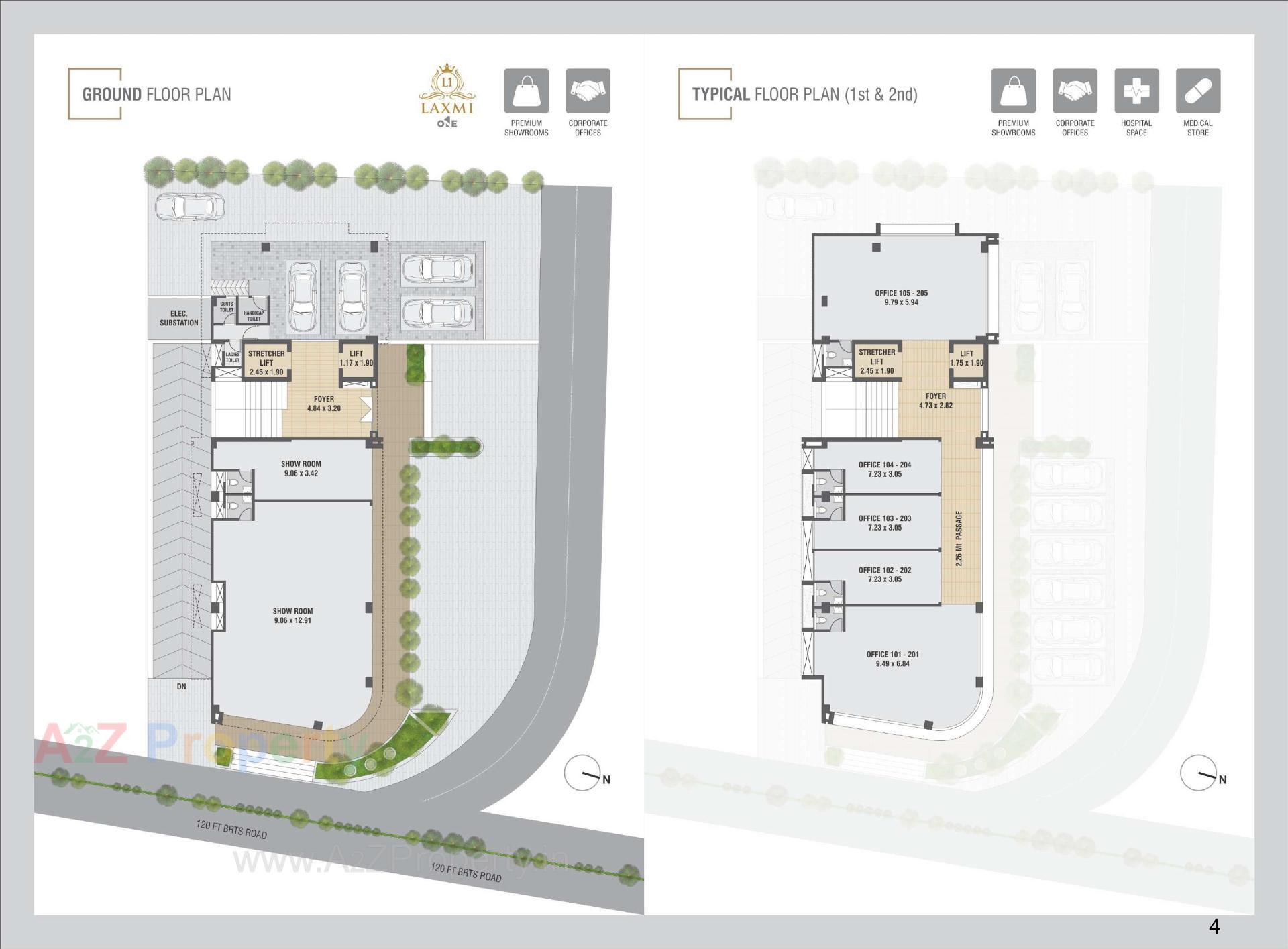 Layout of real estate project Laxmi located at Paldi, Ahmedabad, Gujarat