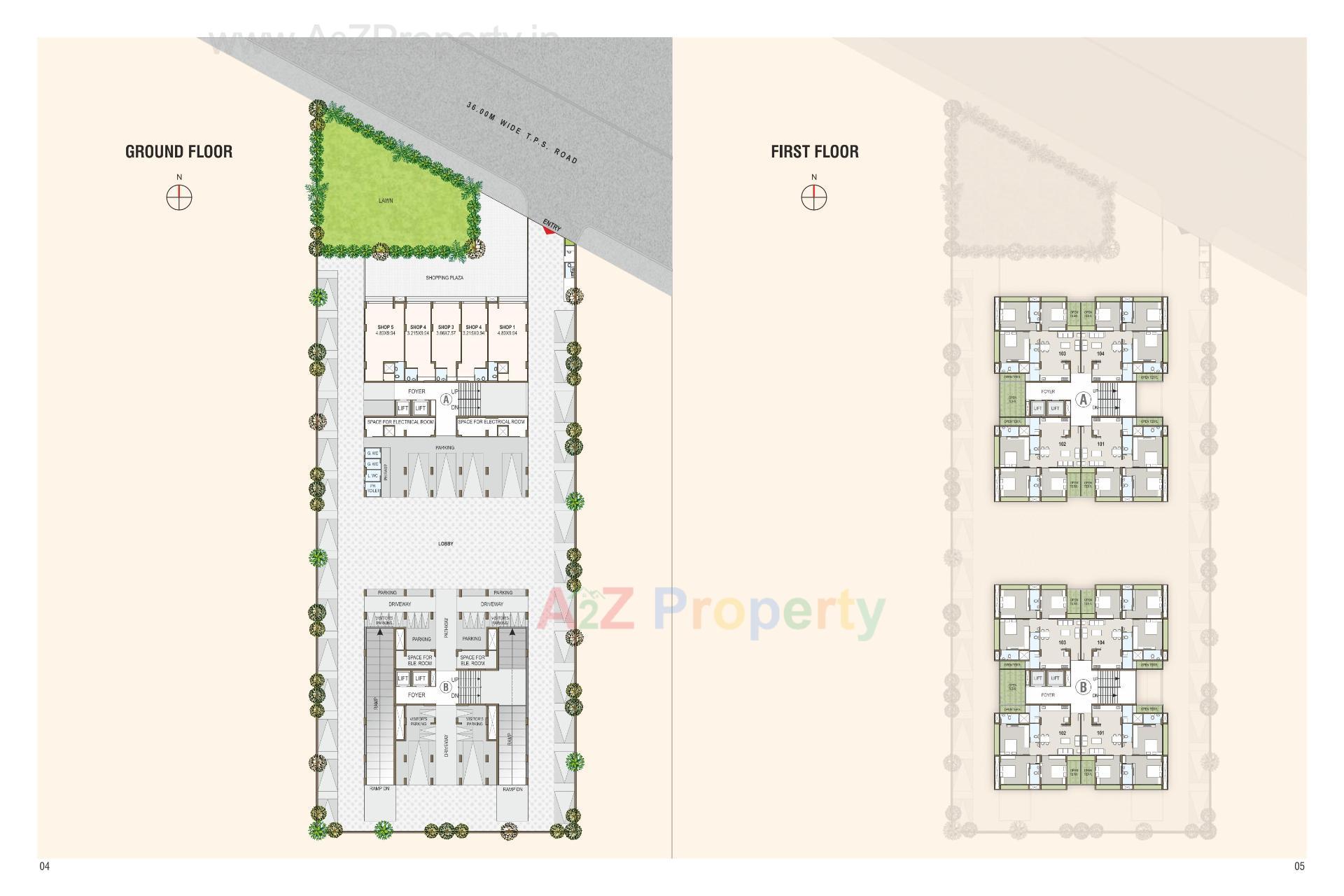 Layout of real estate project Laxmi 10 located at Bhadaj, Ahmedabad, Gujarat