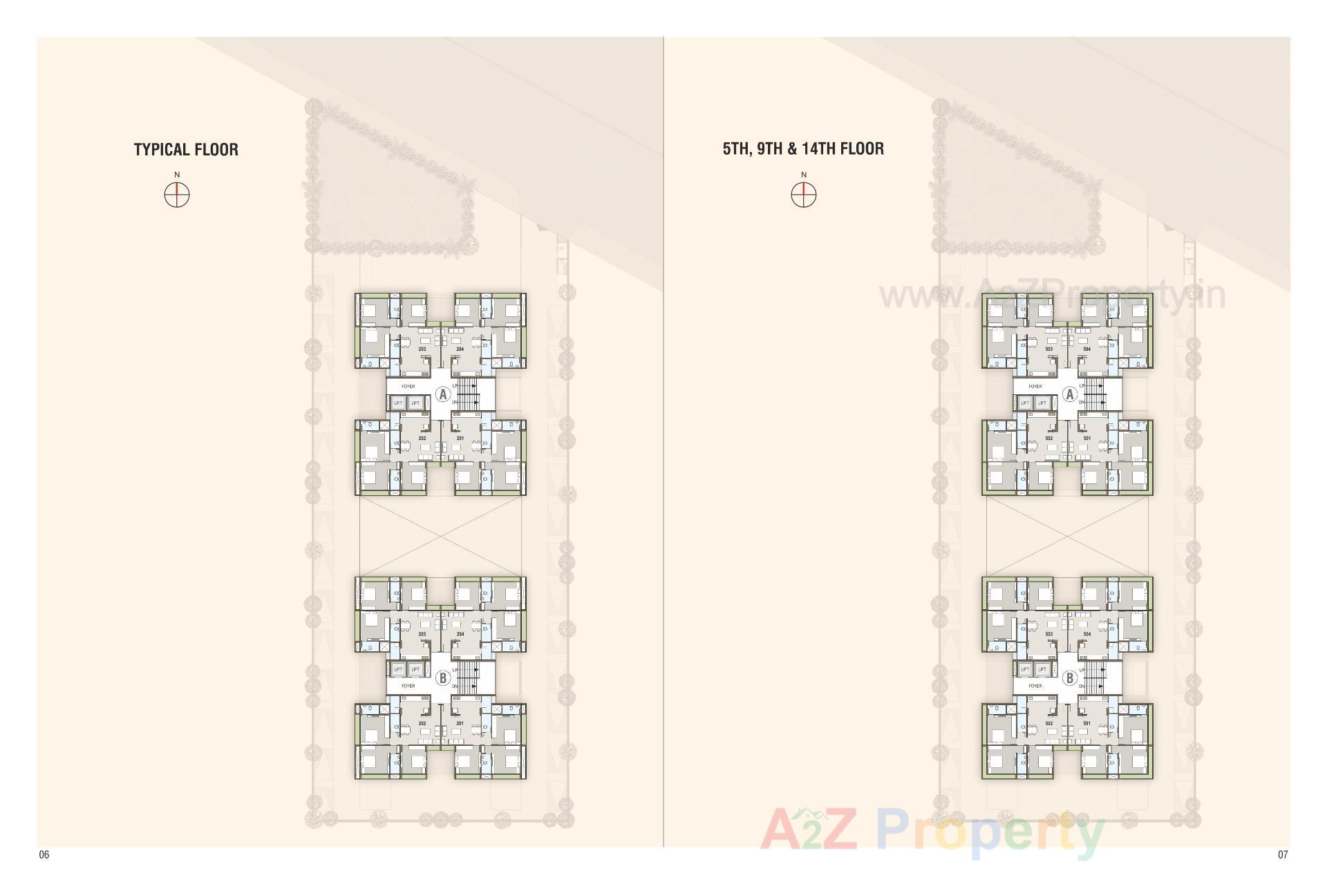 Layout of real estate project Laxmi 10 located at Bhadaj, Ahmedabad, Gujarat