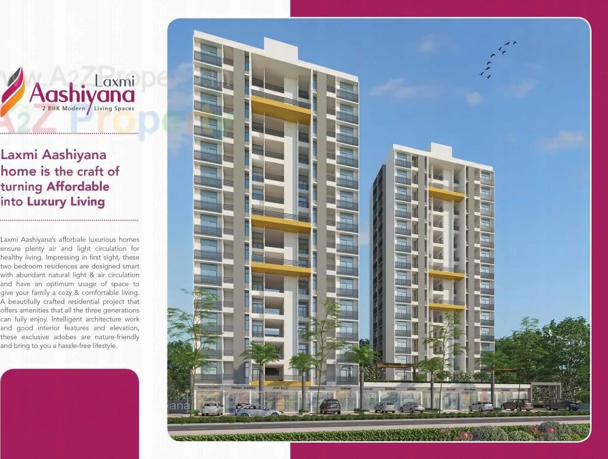 3D Elevation of real estate project Laxmi Aashiyana located at Vatva, Ahmedabad, Gujarat
