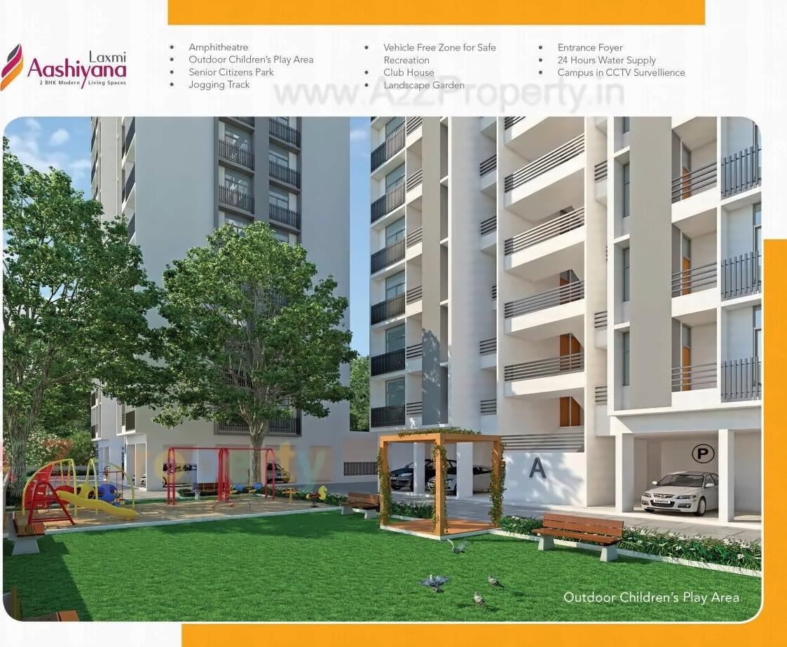 3D Elevation of real estate project Laxmi Aashiyana located at Vatva, Ahmedabad, Gujarat