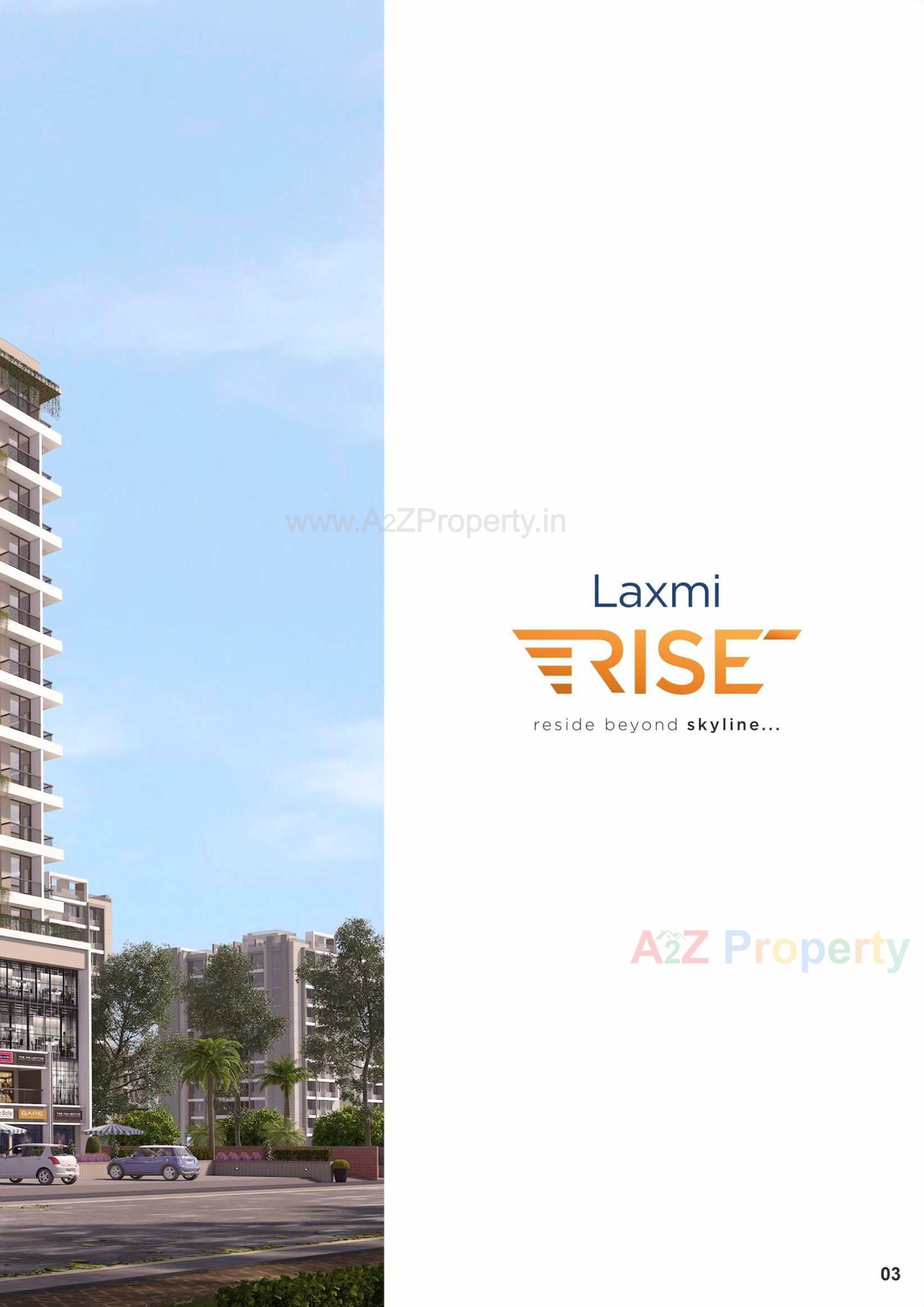 3D Elevation of real estate project Laxmi Rise located at Bakrol, Ahmedabad, Gujarat
