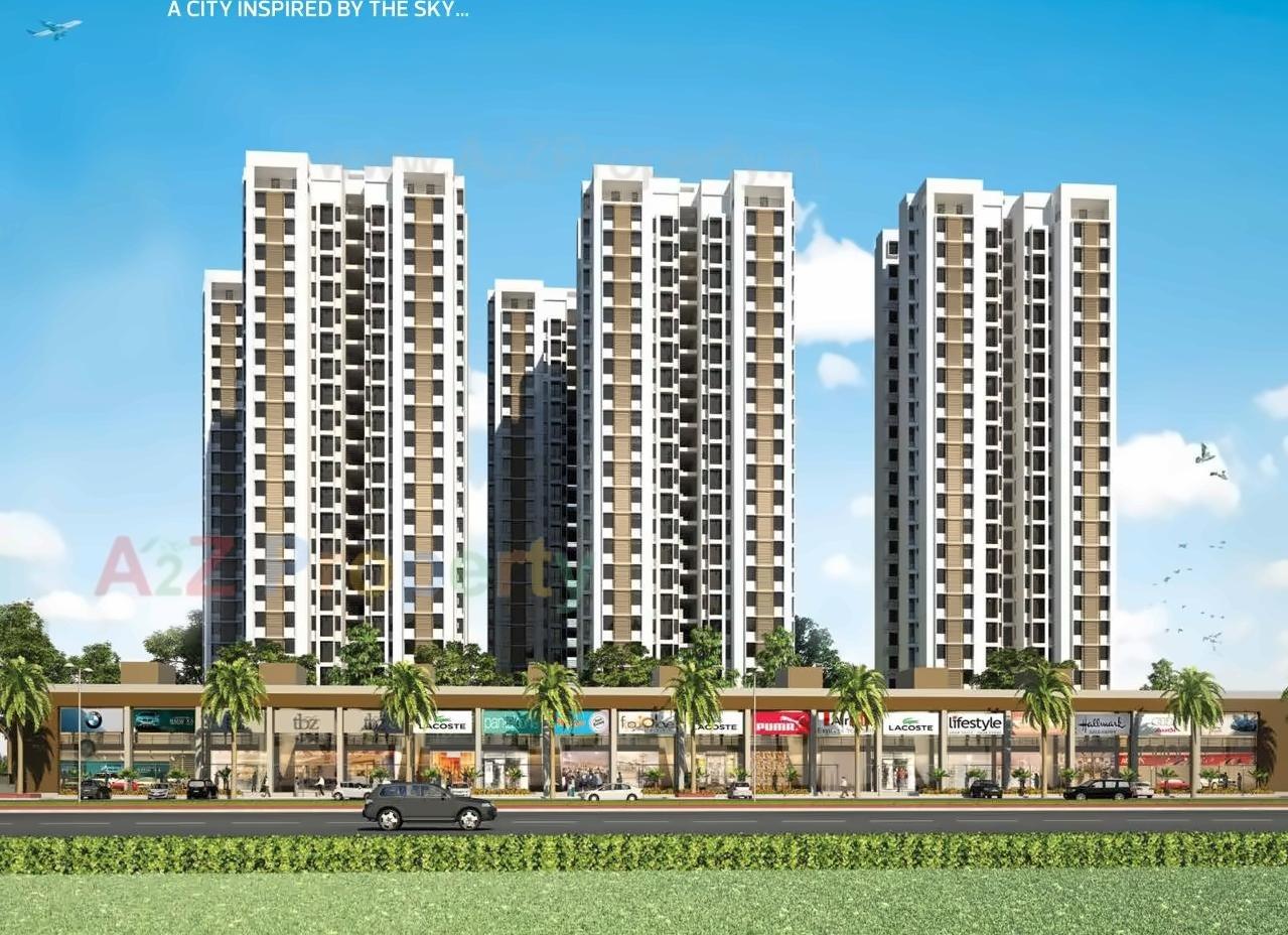 3D Elevation of real estate project Laxmi Sky City located at Hanspura, Ahmedabad, Gujarat